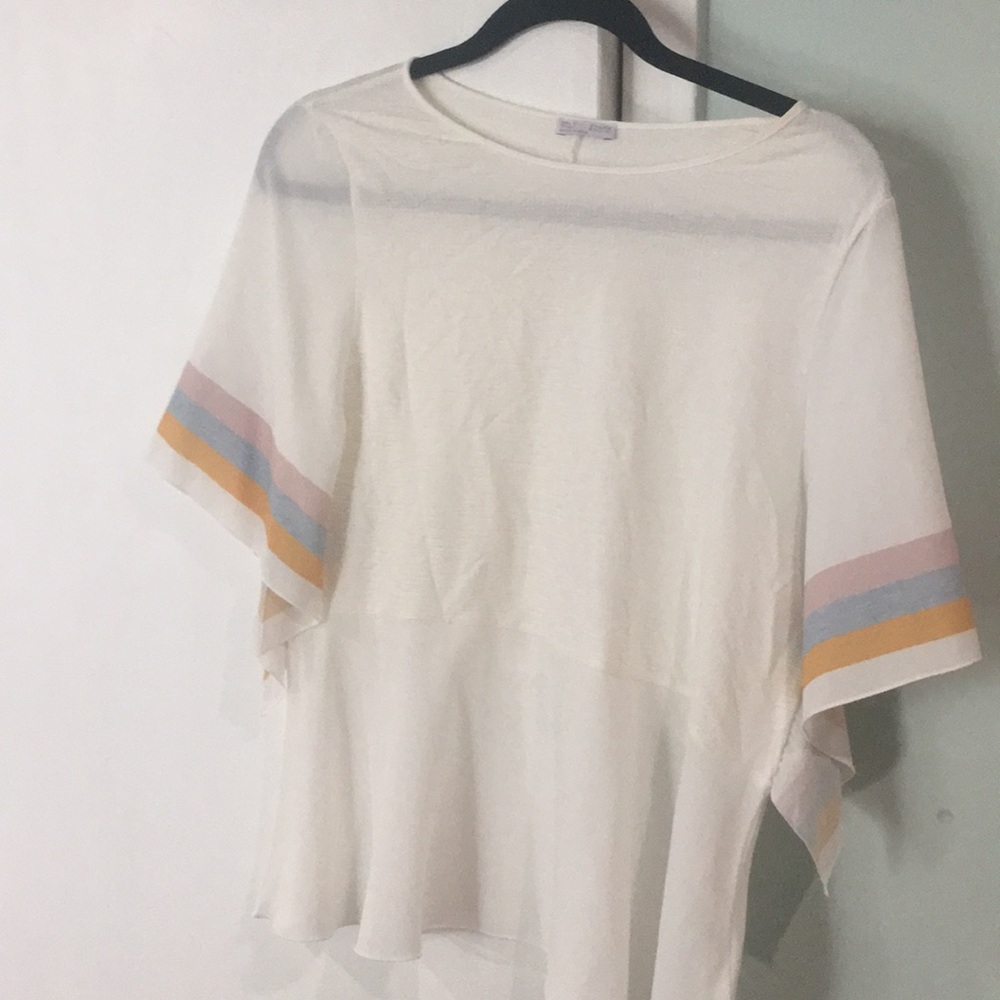 NWOT Zara White glory blouse